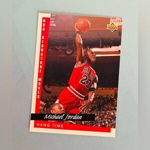 Vintage Jordan Signature Series Hang Time Collector’s Card - VGC